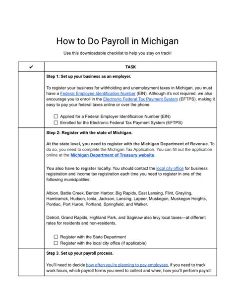 How To Do Payroll In Michigan An Employer S Guide How To Do Payroll In Michigan An Employer S Guide