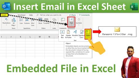 How To Embed Email In Excel Learn Excel