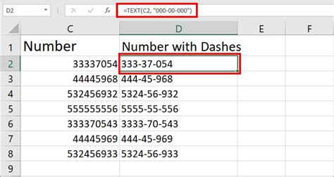 How To Insert Dash In Text In Excel
