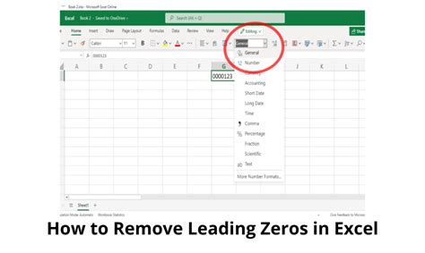 How To Remove Leading Zeros In Excel