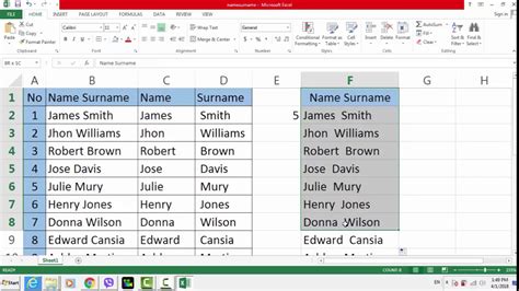 How To Separate First Name And Surname In Excel