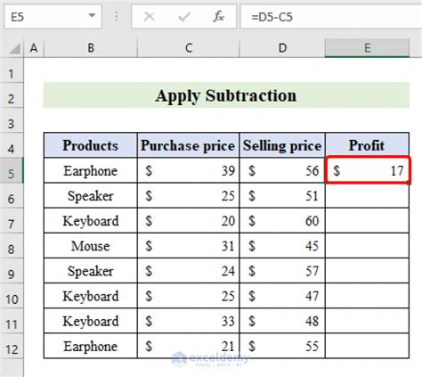 How To Subtract Columns In Excel Spreadcheaters