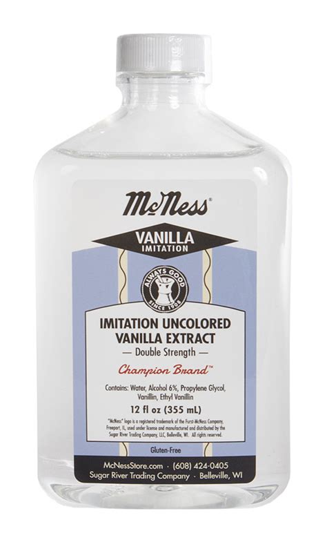 Imitation Uncolored Vanilla Extract 12 Oz The Mcness Store