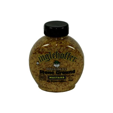 Inglehoffer Stone Ground Mustard Bottle 10 Ounce 6 Per Case Wholesale