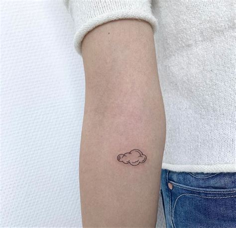 Instagram Bymimomu Cloud Tattoo Simplistic Tattoos Discreet Tattoos