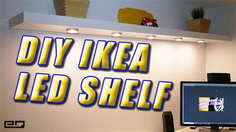 Installing Led Lights In A Ikea Lack Floating Shelf Youtube