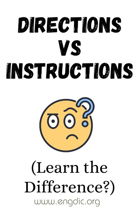 Instructions Vs Directions At Ebony Dunlop Blog Instructions Vs Directions At Ebony Dunlop Blog