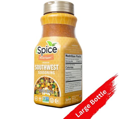 Ispice Blend Southwest Seasoning 20 95 Oz Mixed Spice Seasoning Food Service Halal Kosher Ispicepros