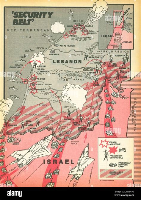 Israel Lebanon Map War Hi Res Stock Photography And Images Alamy