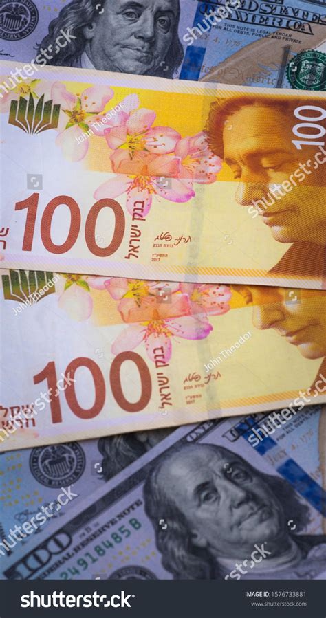 Israeli World Currency 100 Shekel Dollar Stock Photo 1576733872
