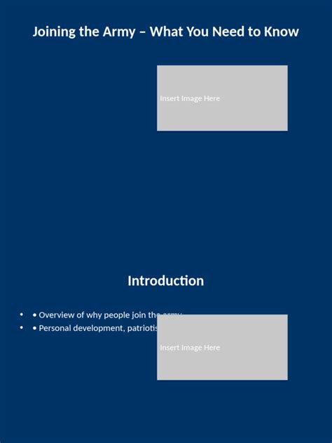 Joining Army Presentation Advanced Pdf