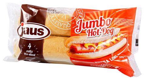 Jumbo Hot Dog Buns Extra Long Jaus 4 X 80 G
