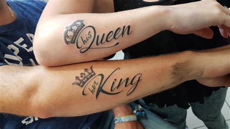 King Queen Tattoos For Couples Printable Calendars At A Glance