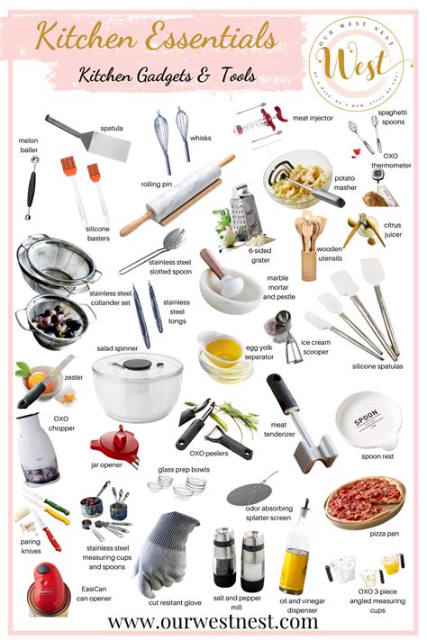 Kitchen Essentials List For Cooking And Entertaining Enthusiasts