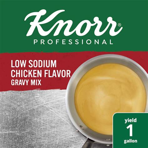 Knorr Professional Low Sodium Chicken Gravy Mix Single Pack 1 Pound Knorr Professional Low Sodium Chicken Gravy Mix Single Pack 1 Pound