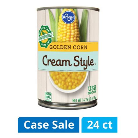 Kroger Cream Style Golden Corn 14 75 Oz Food 4 Less