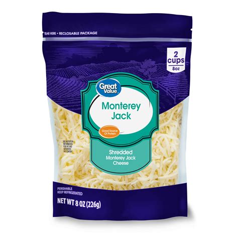 Kroger Monterey Jack Shredded Cheese 8 Oz Jay C Food Stores