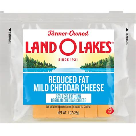 Land O Lakes Reduced Fat Mild Cheddar Cheese Cubes Land O Lakes Foodservice