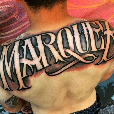 Last Name Back Tattoo Fonts