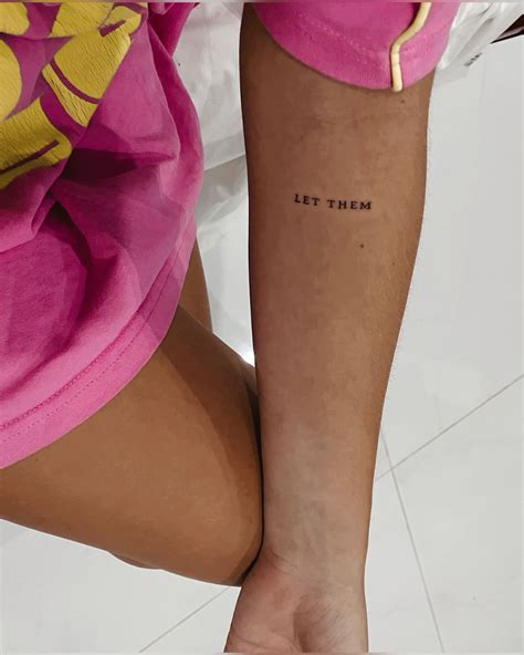 Let Them Minimalist Tattoo Artofit