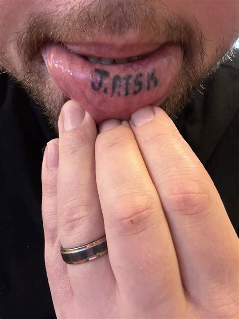 Lip Tattoo 13 Years Later R Agedtattoos