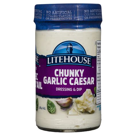 Litehouse Dressing Amp Dip Chunky Garlic Caesar 384 Ml Voil Online