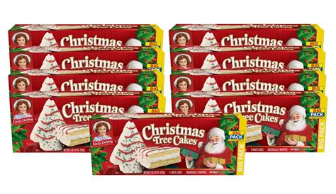 Little Debbie Bulk Vanilla Christmas Tree Cakes Big Pack Large Case