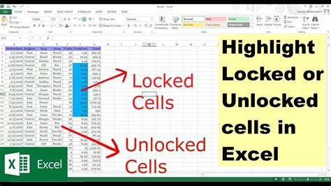 Lock And Unlock A Specific Cell In Excel Youtube
