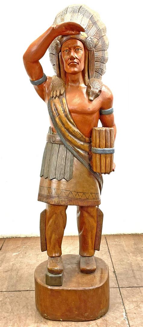 Lot Cigar Store Indian Chief