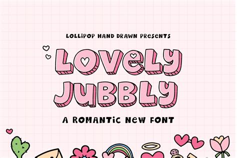 Lovely Jubbly Font By Lollipop Hand Drawn Creative Fabrica