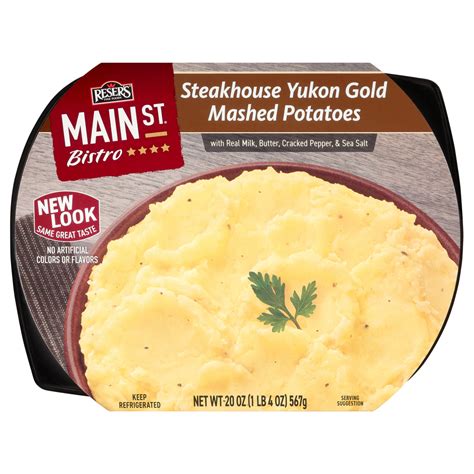 Main St Steakhouse Yukon Gold Mashed Potatoes Refrigerated Potatoes Sides