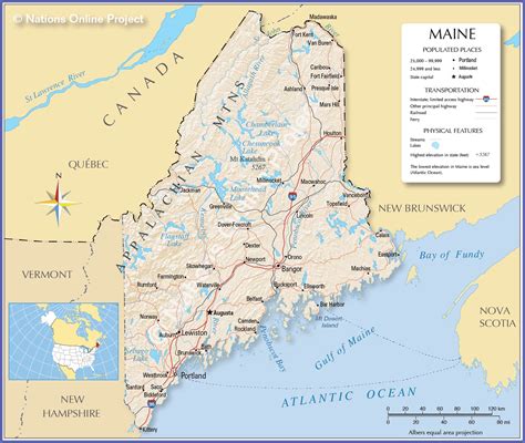 Maine State Maps Travel Guides To Maine