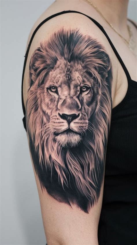 Majestic Lion Portrait Tattoo The King Of The Jungle In 2025 Lion Majestic Lion Portrait Tattoo The King Of The Jungle In 2025 Lion