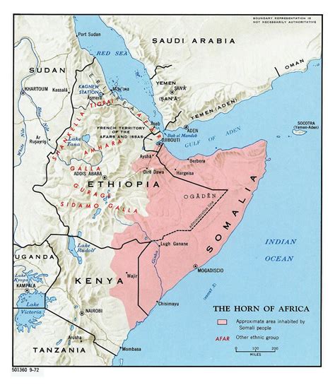 Map Horn Of Africa