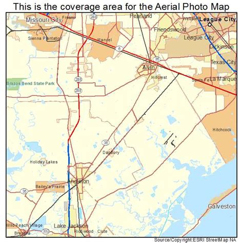 Map Of Alvin Tx