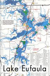 Map Of Eufaula Lake Map Of Eufaula Lake