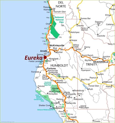 Map Of Eureka Map Of Eureka