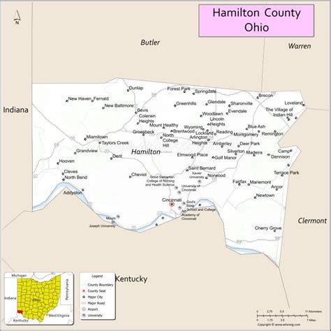 Map Of Hamilton County Ohio Thong Thai Real