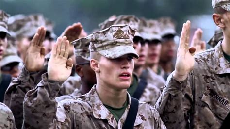Marine Corps Enlisted Oath Ceremony Youtube