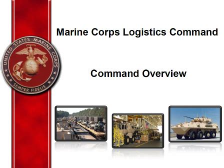 Marine Corps Logistics Command Marine Corps Supply Chain Management
