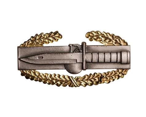 Master Combat Action Badge With Gold Wreath Full Size Us Army