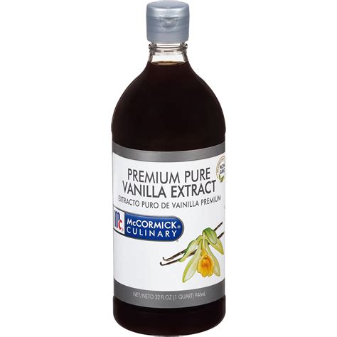 Mccormick Culinary Clear Imitation Vanilla Extract 32 Fl Oz One 32 Fluid Ounce Bottle Of Clear Vanilla Flavoring For Baking Perfect In Baked Goods Frostings Custards And Desserts Walmart Com