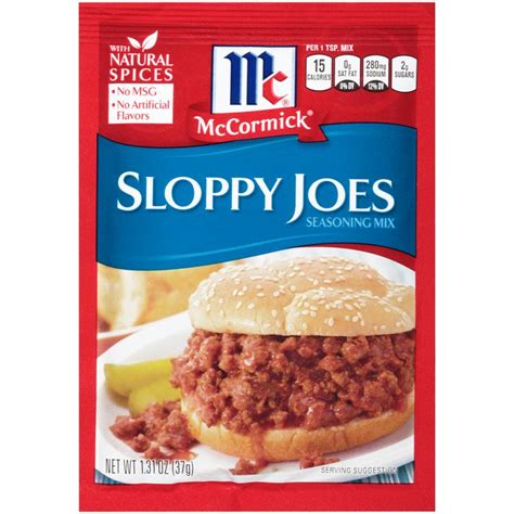 Mccormick Sloppy Joe Seasoning Mccormick For Chefs