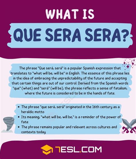 Unraveling the True Meaning of Que Sera: A Fascinating Insight