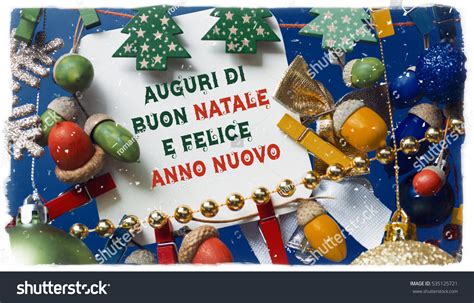 Merry Christmas Happy New Year Italian Stock Photo 535125721 Shutterstock