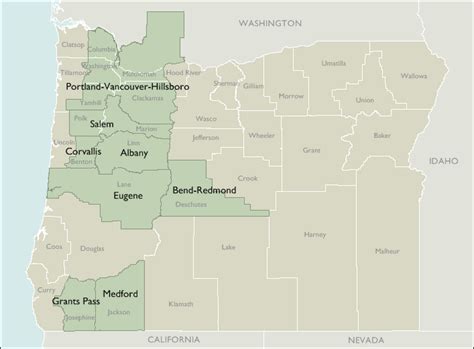 Metro Area Zip Code Maps Of Oregon Deliverymaps
