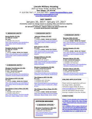 Military Housing San Diego Hot Sheet Vista Rental Fun