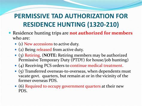 Milpersman House Hunting Leave