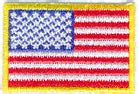 Mini American Flag Patch 1 1 2 X 1 W White Border Left Side Allstitch Embroidery Supplies