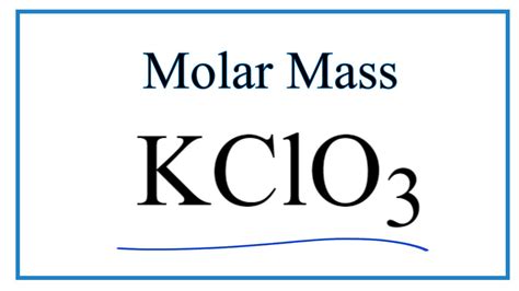 Molar Mass of KClO3: Exact Calculation Revealed!